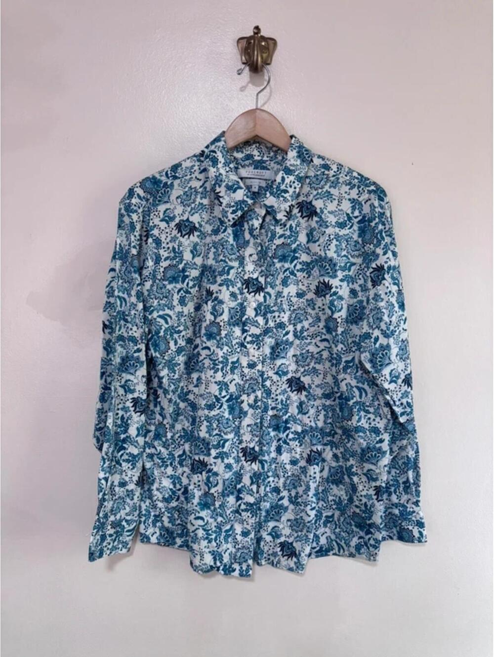 Foxcroft for Appleseed Wrinkle Free Cotton Button Down Shirt size 18